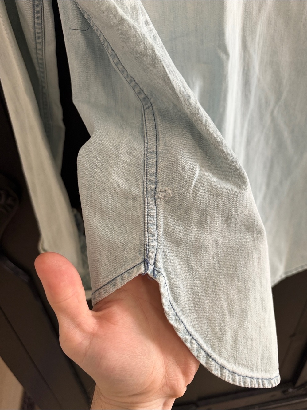 Light Wash Button-up - Picture 4 of 4